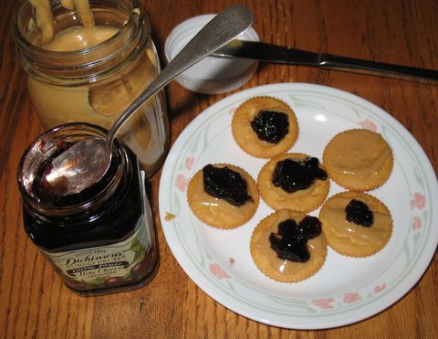 PB&J on crackers.