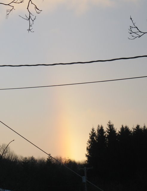 Is it a sun pillar?